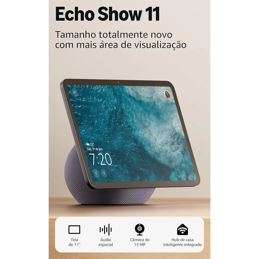 Amazon Alexa Echo Show 11 em Preto - Assistente Virtual com tela Full HD - Image 2