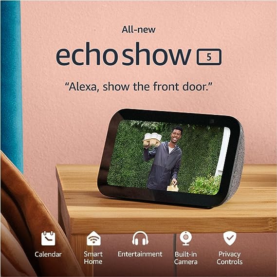 Amazon Alexa Echo Show 5 Preto Antracite (Geração 3) - Image 2