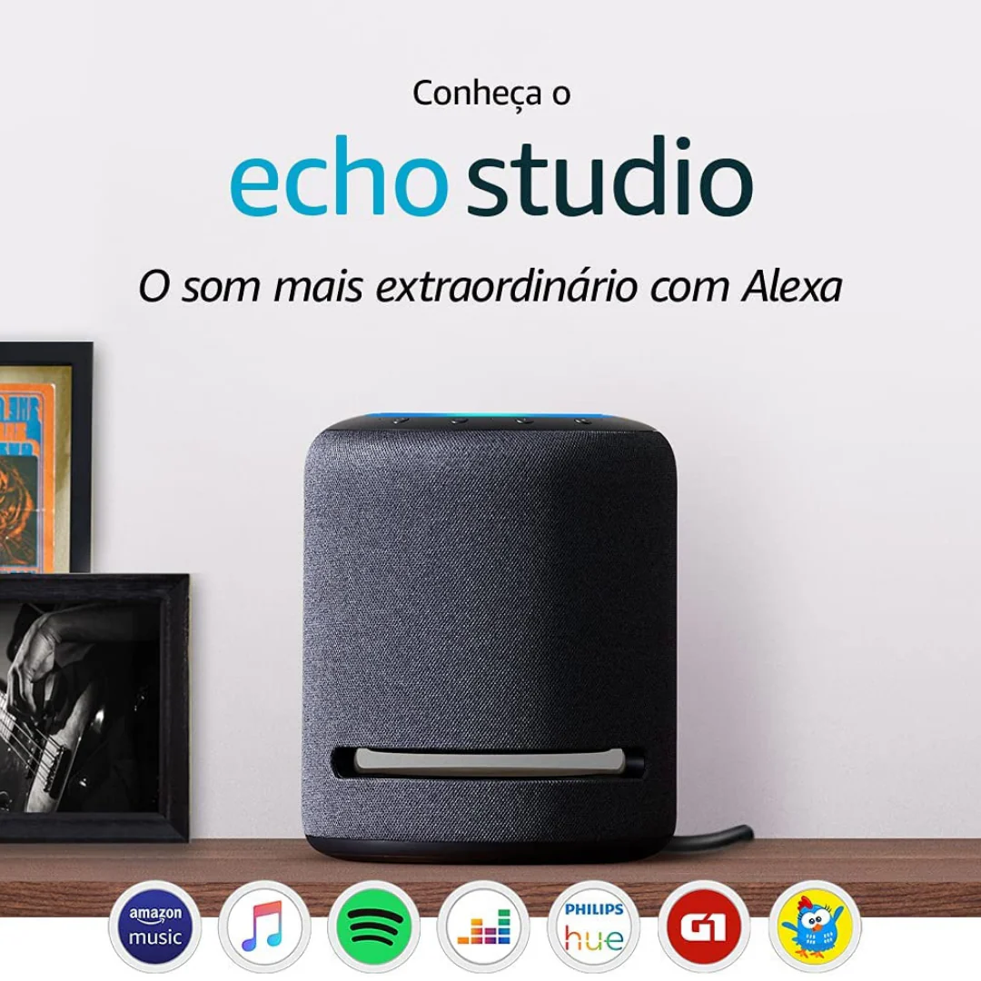 Amazon Alexa Echo Studio Preto - Image 2