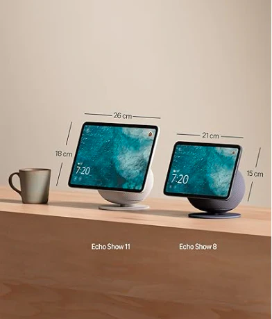 Amazon Alexa Assistente Virtual Echo Show 8 (Última Geração) em Branco – Ecrã HD de 8,7" com Áudio Espacial e Alexa - Image 5