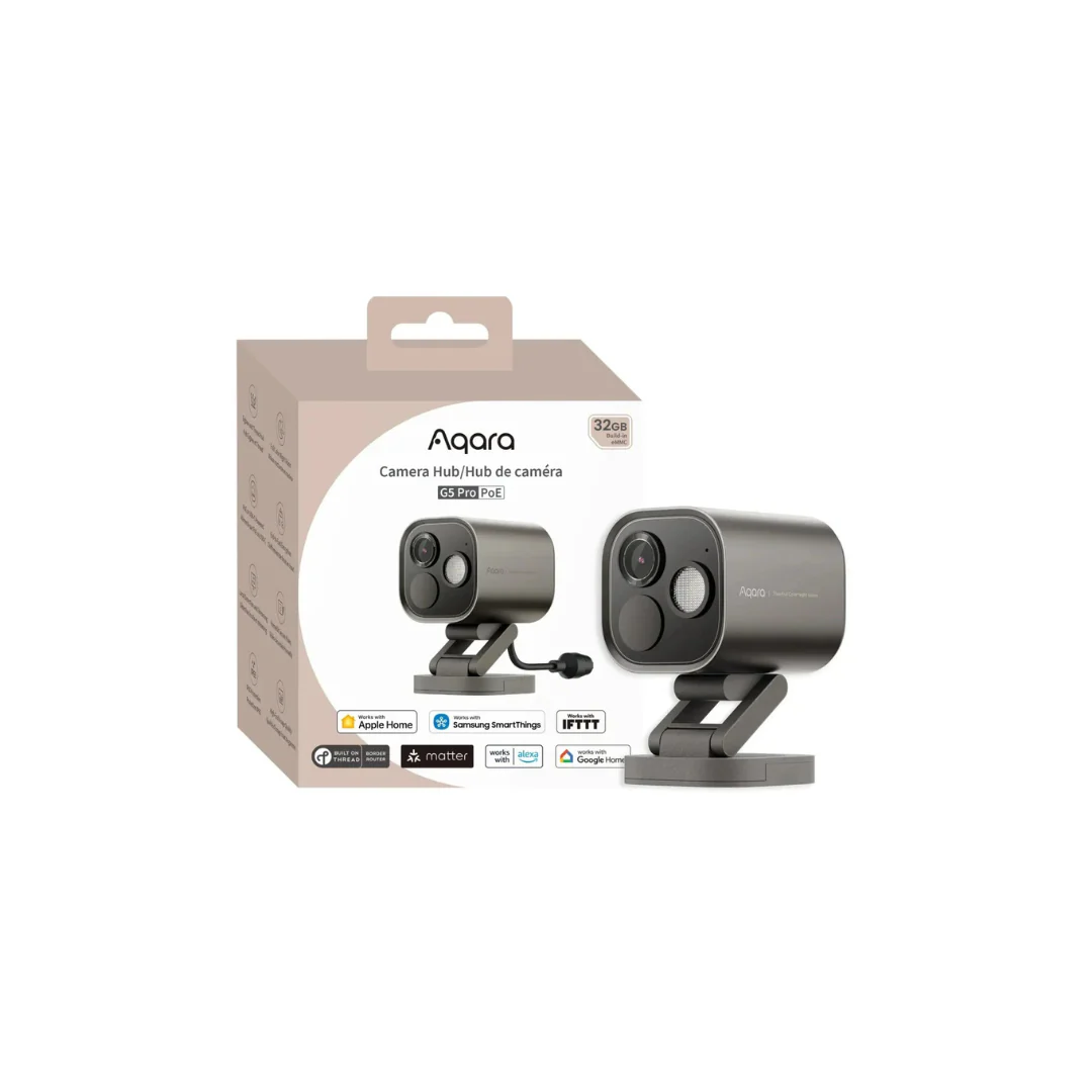 Aqara Camara de Vigilância IP (Ethernet/PoE) Hub G5 Pro em Cinzento - Aqara CH-C03D-G - Image 2