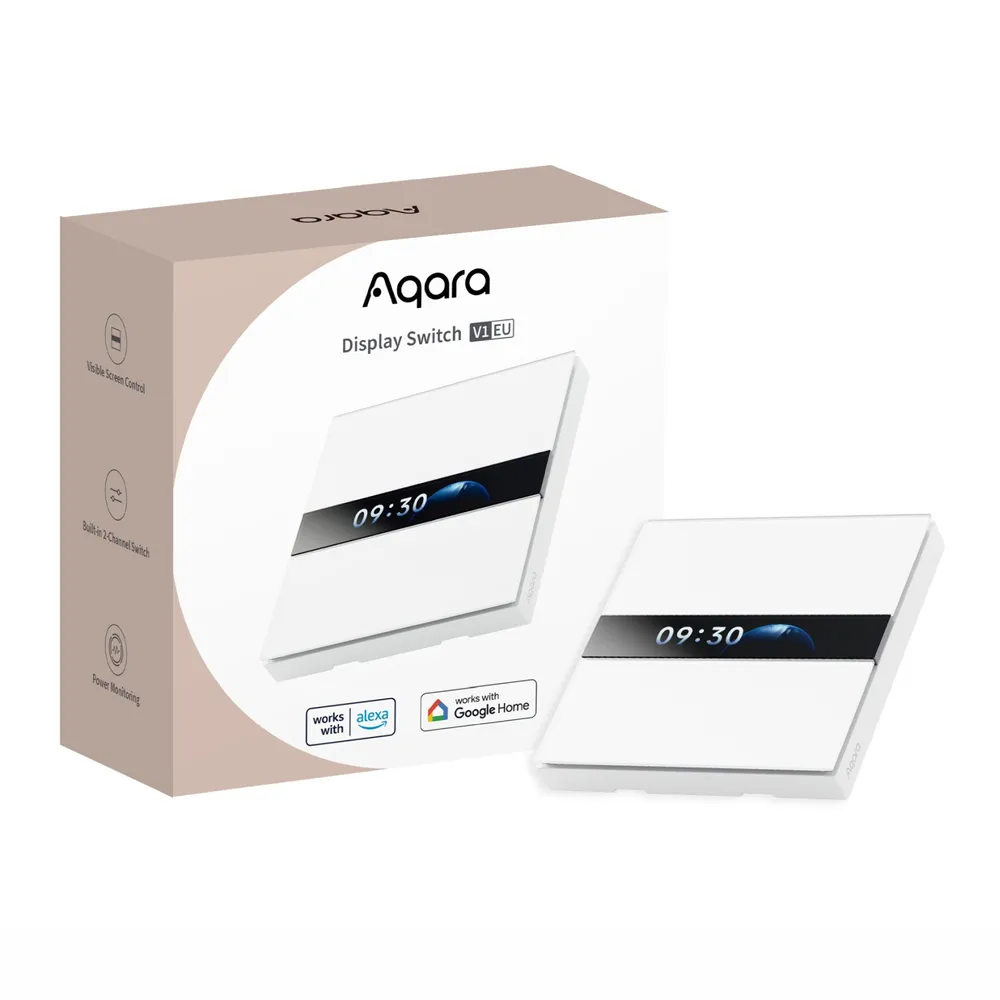 Aqara Interruptor Inteligente com Ecrã Zigbee 3.0 - WS‑K02D - Image 2