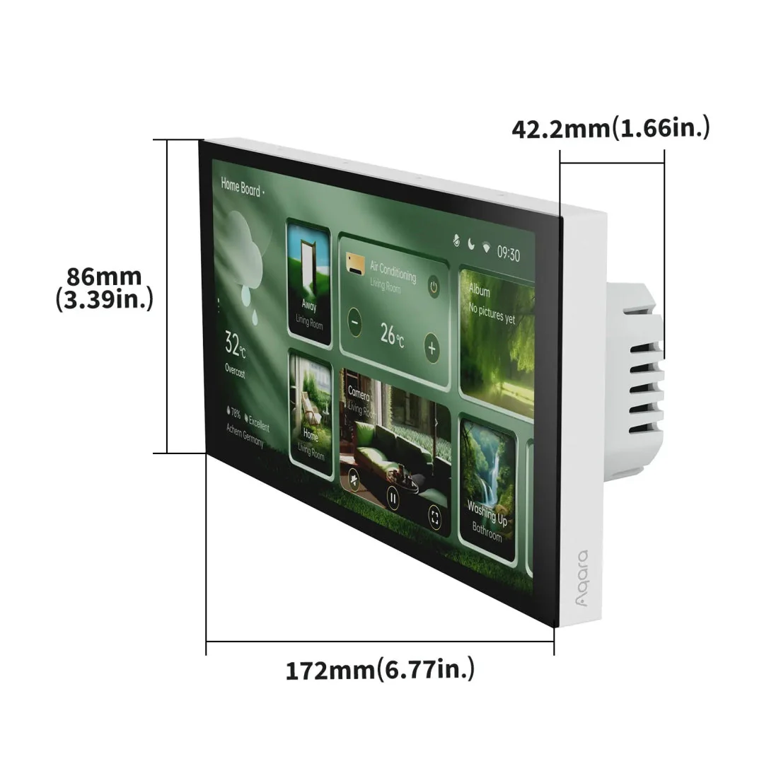 Aqara Painel de Controlo Inteligente WiFi / Zigbee / BT - Panel Hub MP-K03D - Image 3