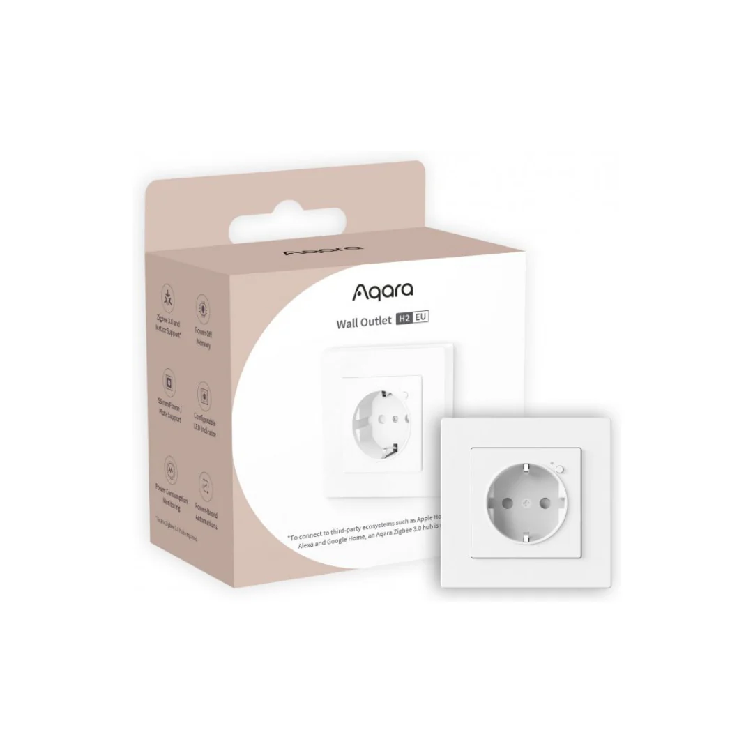 Aqara Tomada Embutida Inteligente Zigbee 3.0 - Wall Outlet H2 EU WP‑P01D - Image 4