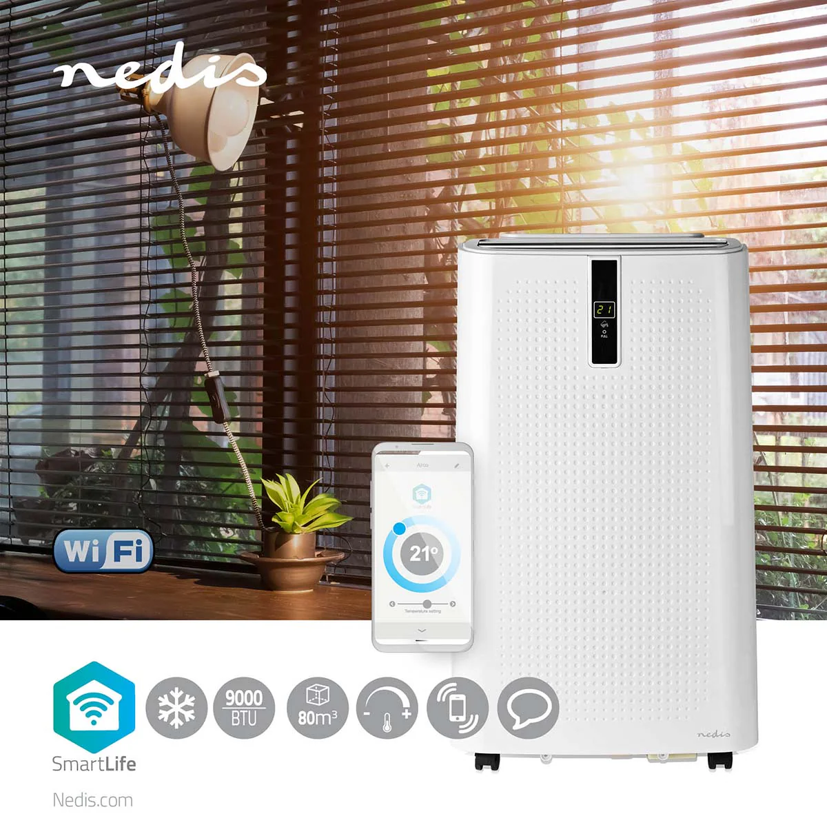 Nedis Ar condicionado 3 em 1 9000 BTU Smart Wifi - Image 8