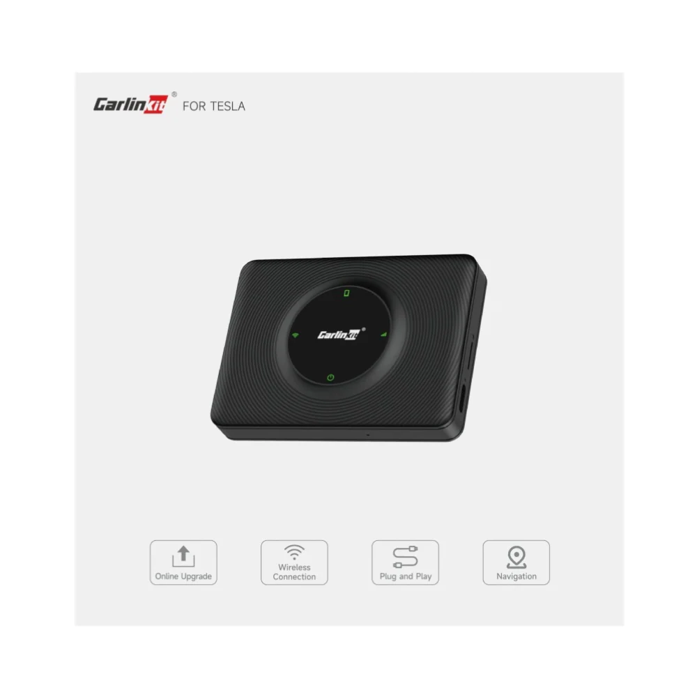 CarlinKit Compatível com Tesla Dongle Android Auto Carplay Sem fios Wifi Bluetooth Adaptador - CarlinKit CPC200T2C - Image 8