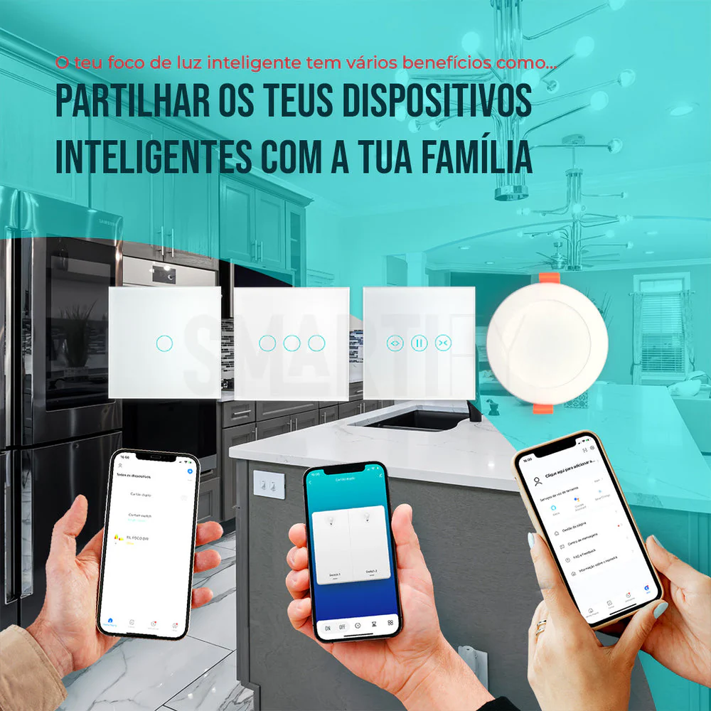 Downlight / Placa / Foco LED Ø115 mm Smart Zigbee (Cores + Branco) Smartify - Image 11