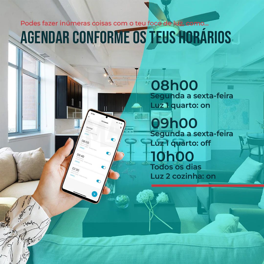 Downlight / Placa / Foco LED Ø115 mm WiFi Inteligente (Cores + Branco) Smartify - Image 3