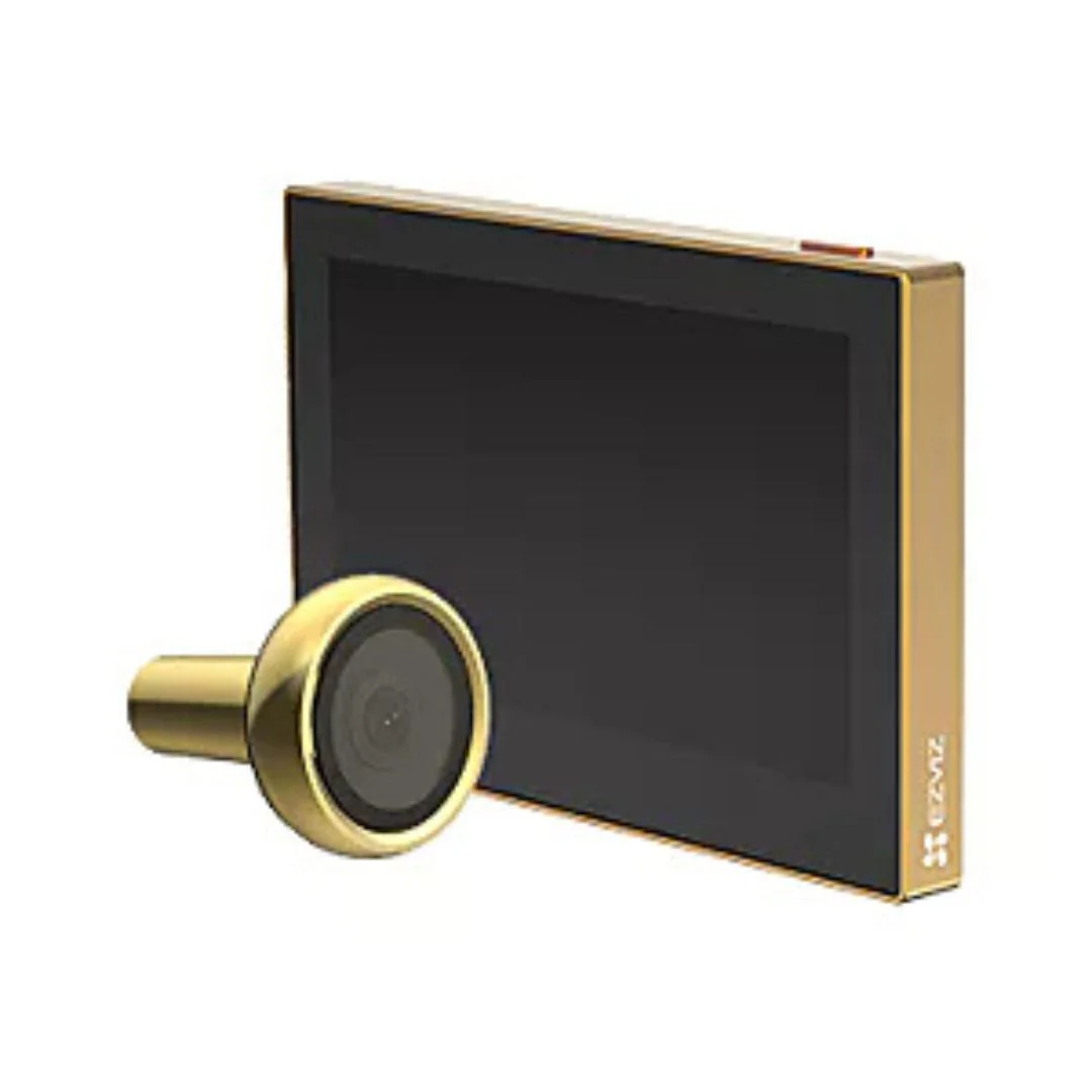 Ezviz Olho mágico inteligente Smart WiFi com display de 4.3" em Dourado - Ezviz HP2