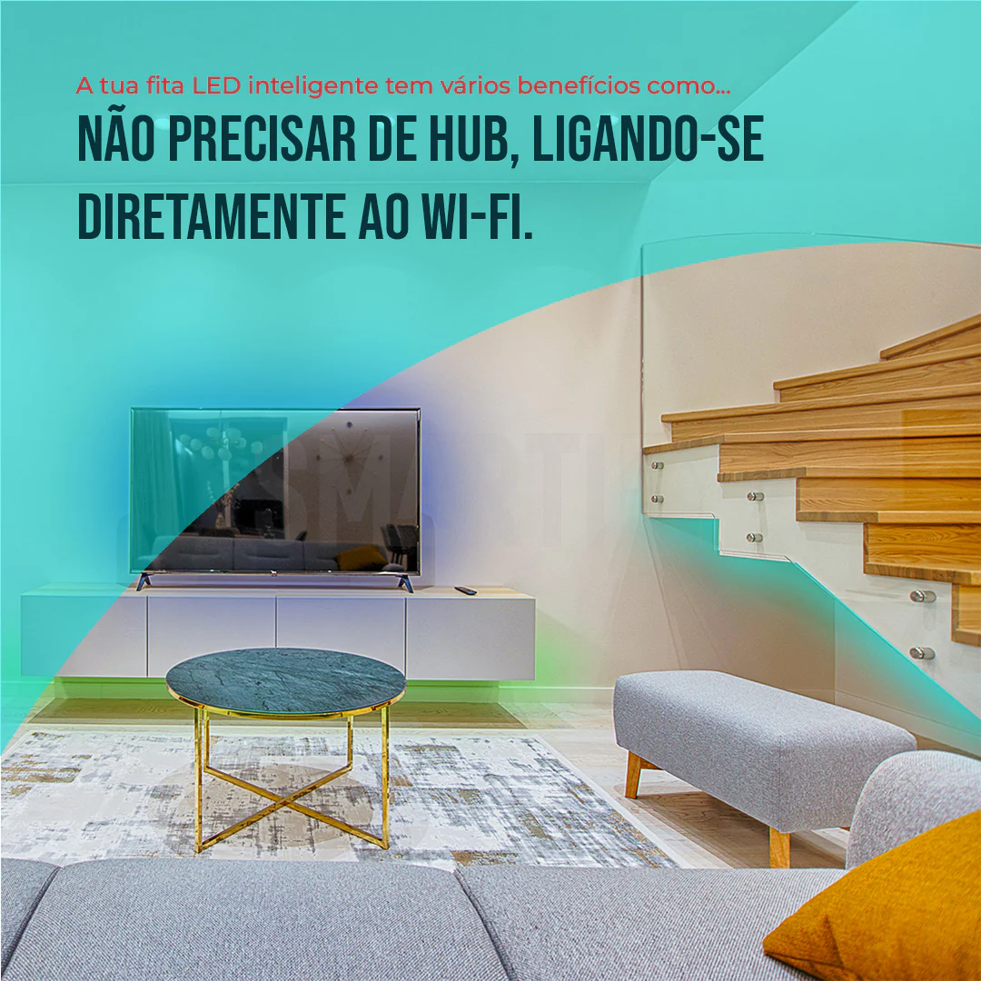 Fita LED Inteligente WiFi RGB-CCT (Cores + Branco) de 5M Smartify - Image 12