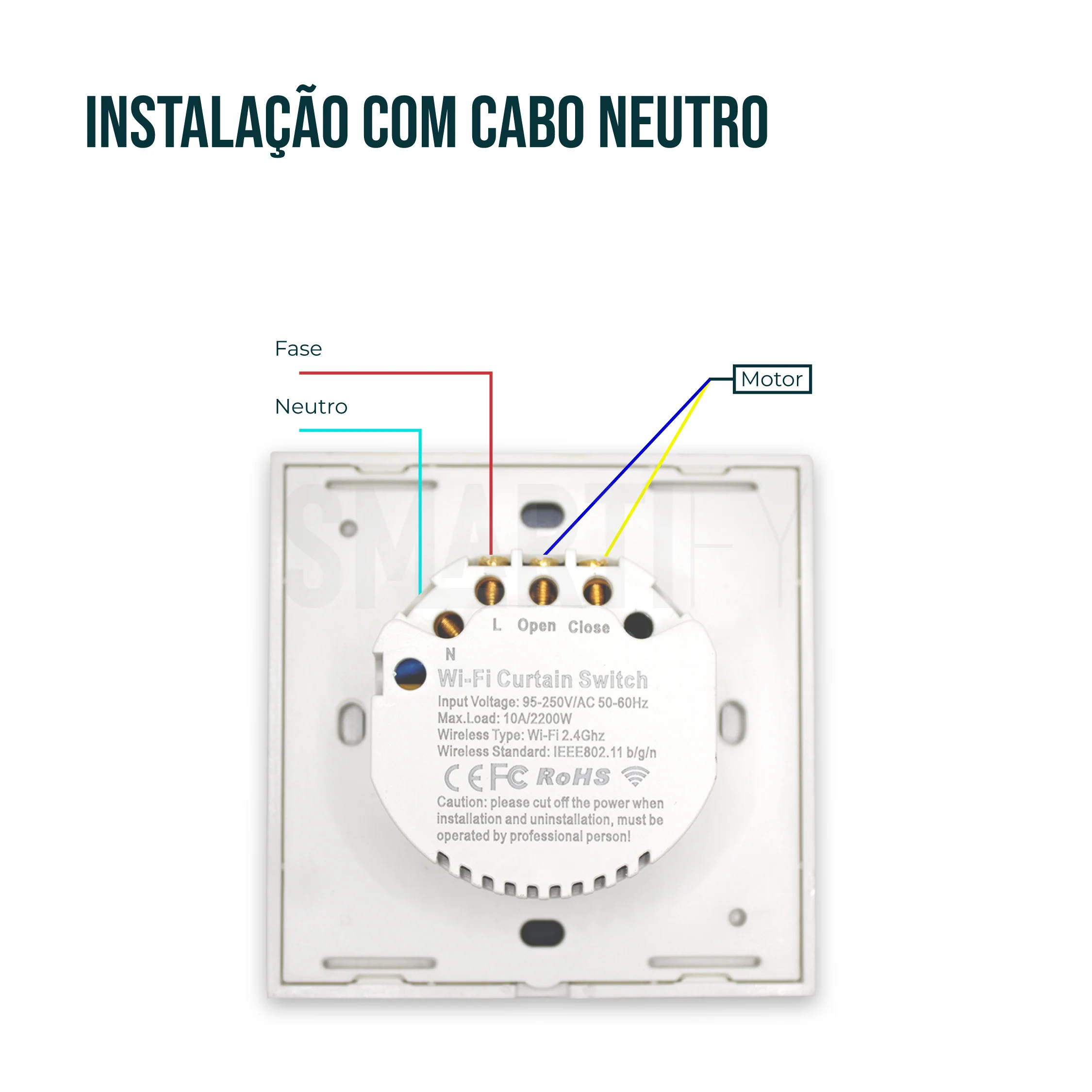 Interruptor de Estores Inteligente WiFi Smartify - Branco - Image 3