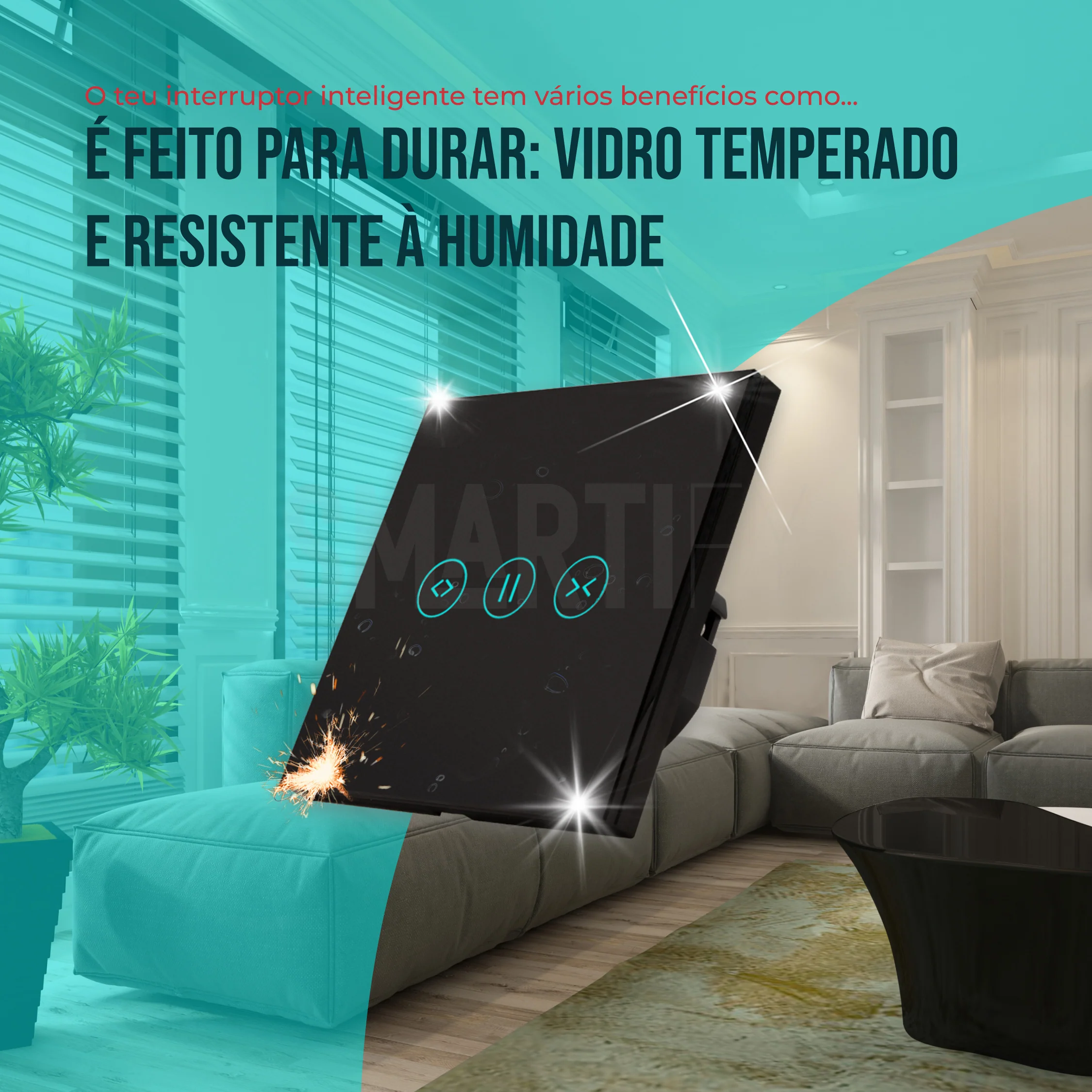 Interruptor de Estores Inteligente WiFi Smartify - Preto - Image 14