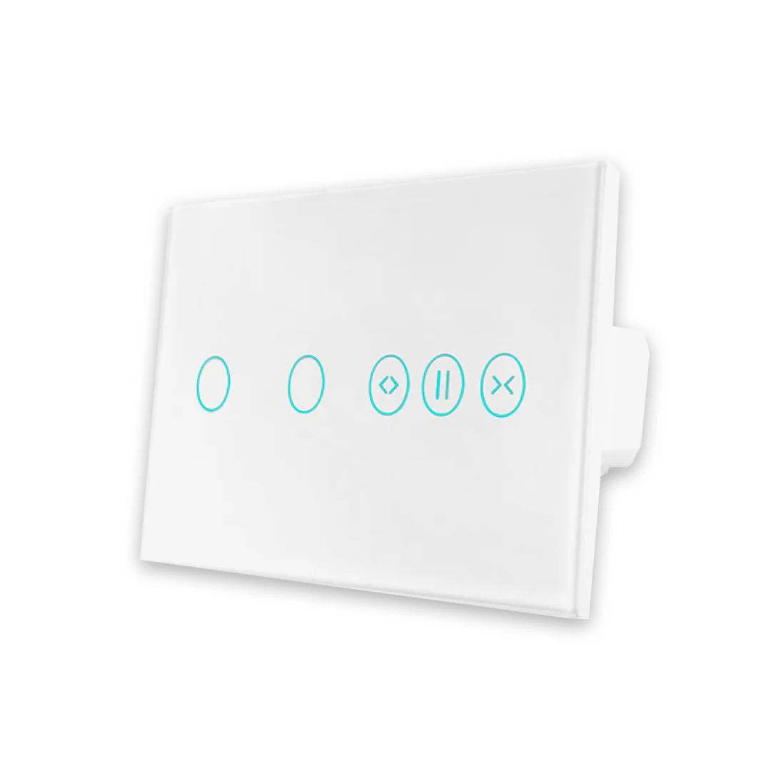 Interruptor de Luz + Interruptor de Estores Duplo Inteligente WiFi Smartify - Branco