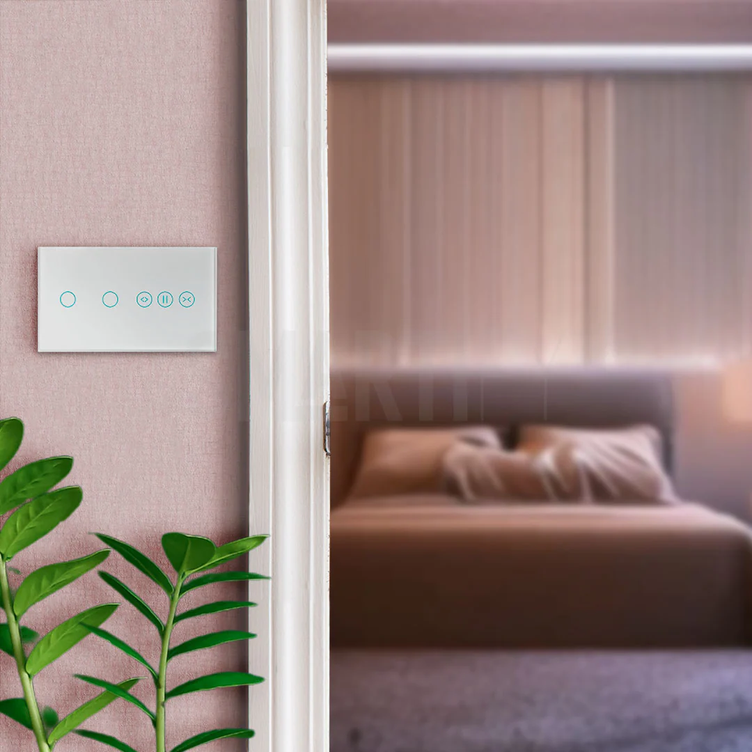 Interruptor de Luz + Interruptor de Estores Duplo Inteligente WiFi Smartify - Branco - Image 2