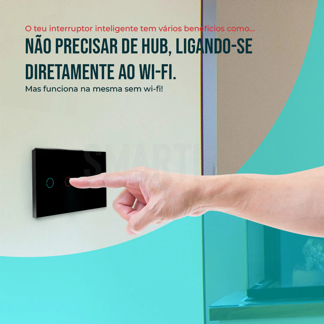 Interruptor de Luz + Interruptor de Estores Duplo Inteligente WiFi Smartify - Preto - Image 17