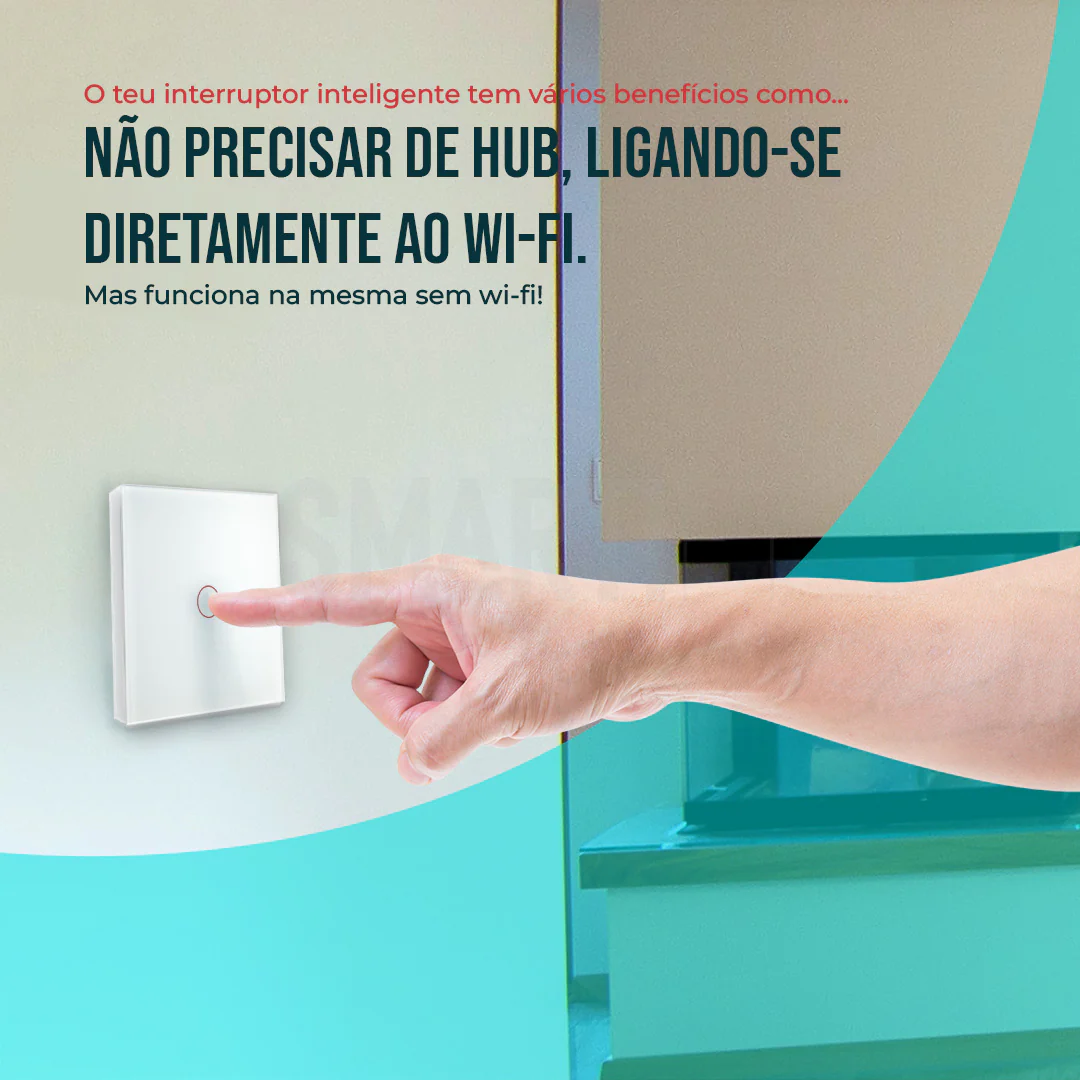 Interruptor Inteligente de Luz WiFi 1 botão Smartify - Branco - Image 8