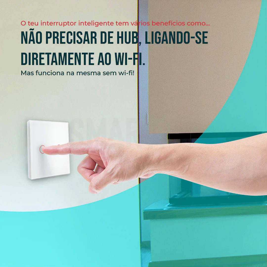 Interruptor Inteligente de Luz WiFi 2 botões Smartify - Branco - Image 15