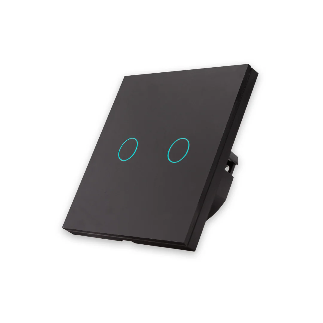 Interruptor Inteligente de Luz WiFi 2 botões Smartify - Preto