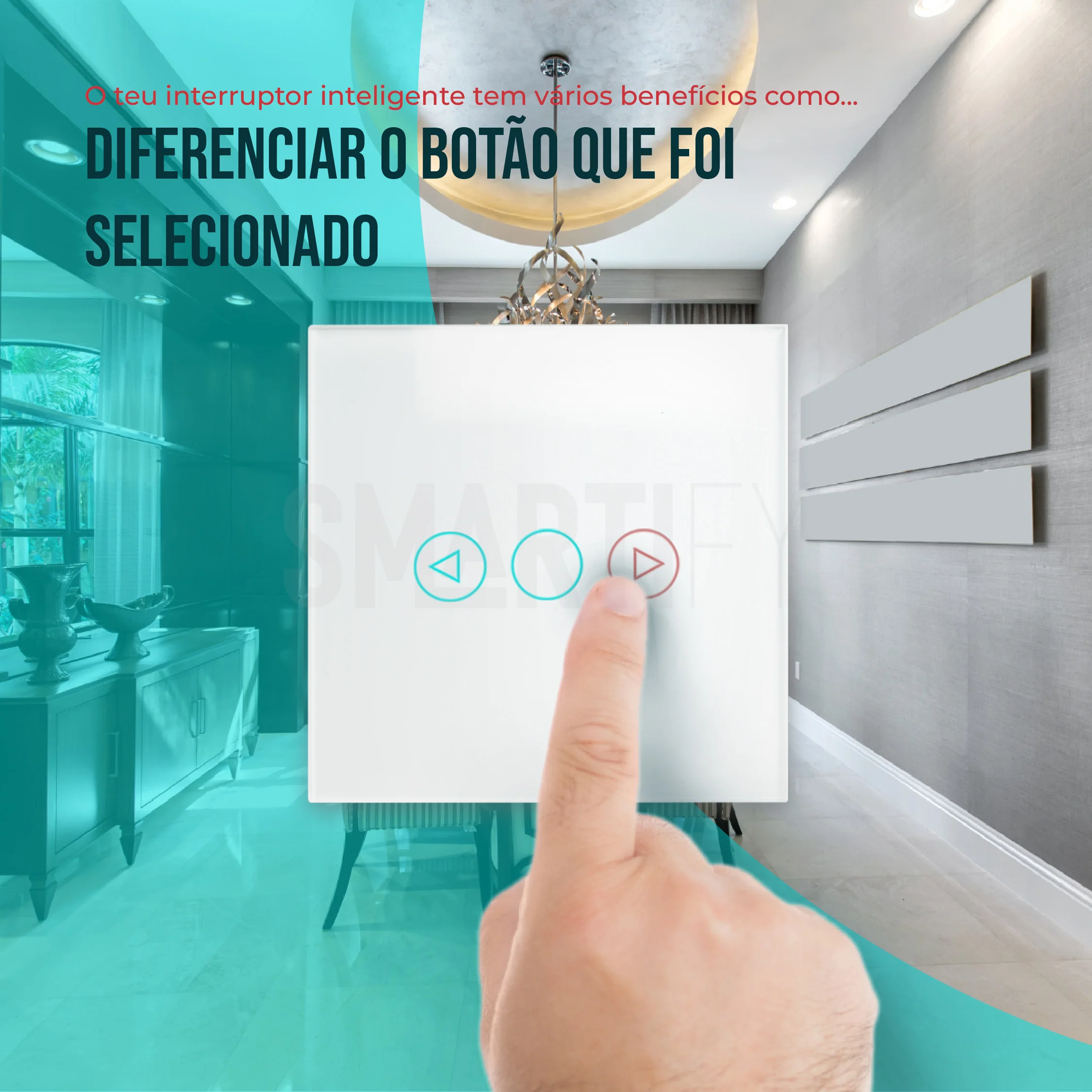 Interruptor Inteligente de Luz WiFi Dimmer Smartify - Branco - Image 10