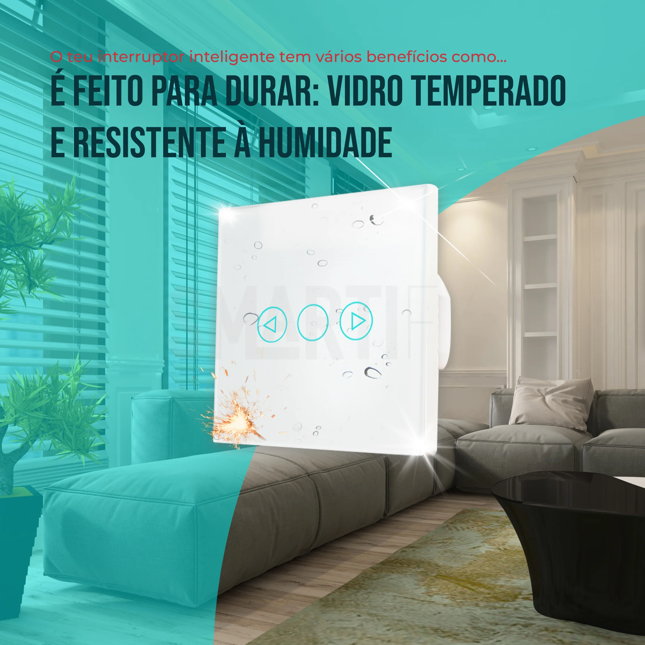 Interruptor Inteligente de Luz WiFi Dimmer Smartify - Branco - Image 12