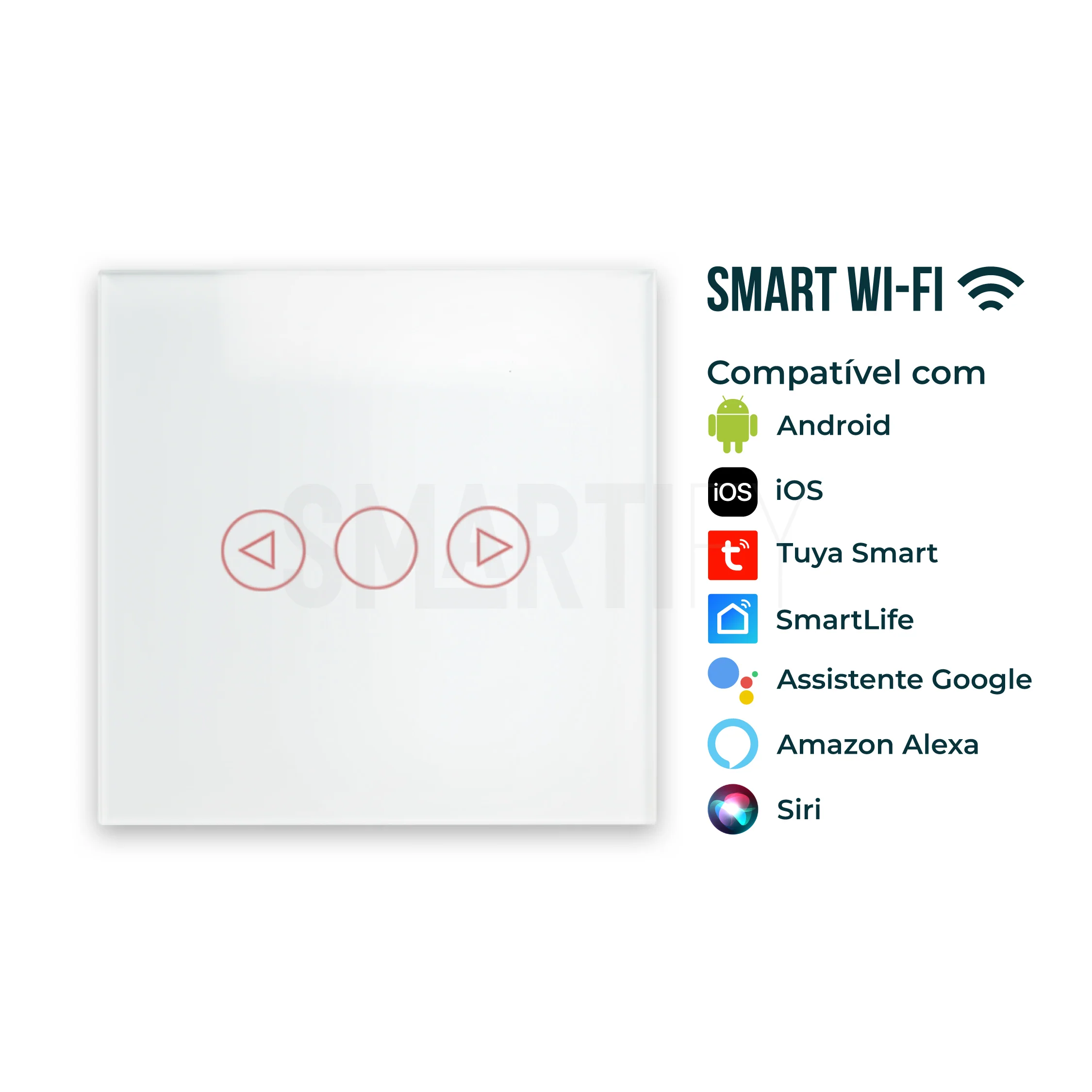 Interruptor Inteligente de Luz WiFi Dimmer Smartify - Branco - Image 5