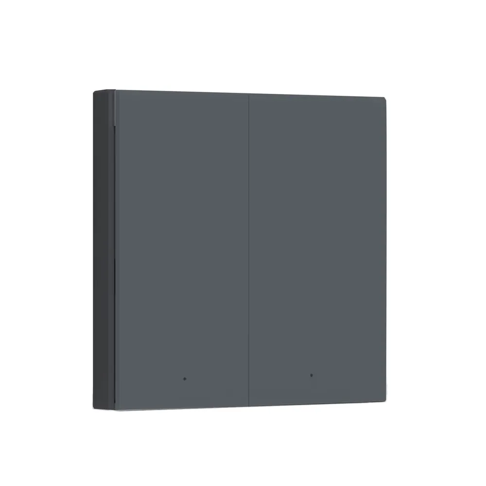 Aqara Interruptor Inteligente Sem Neutro 2 Canais Zigbee em Cinzento - Aqara H1 - Image 2