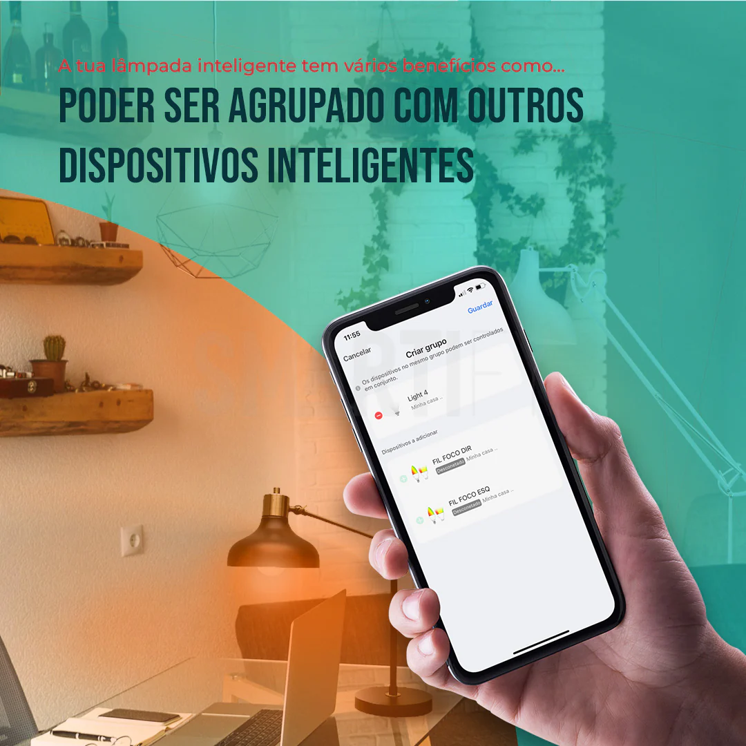 Lâmpada LED RGB - CCT (Cores + Branco) Inteligente E27 WiFi Smartify - Image 9