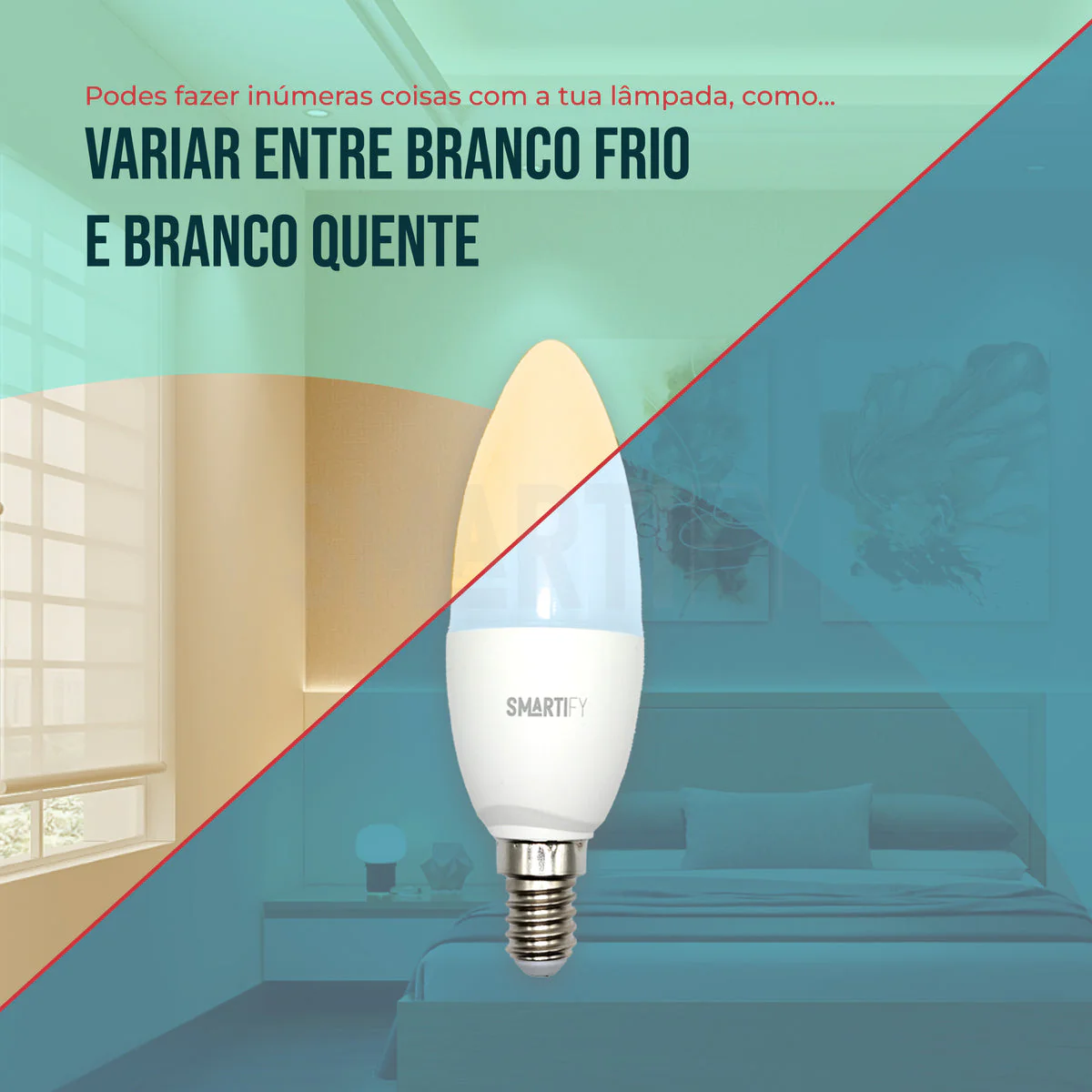 Lâmpada LED RGB - CCT (Cores + Branco) E14 Smart Zigbee Smartify - Image 6