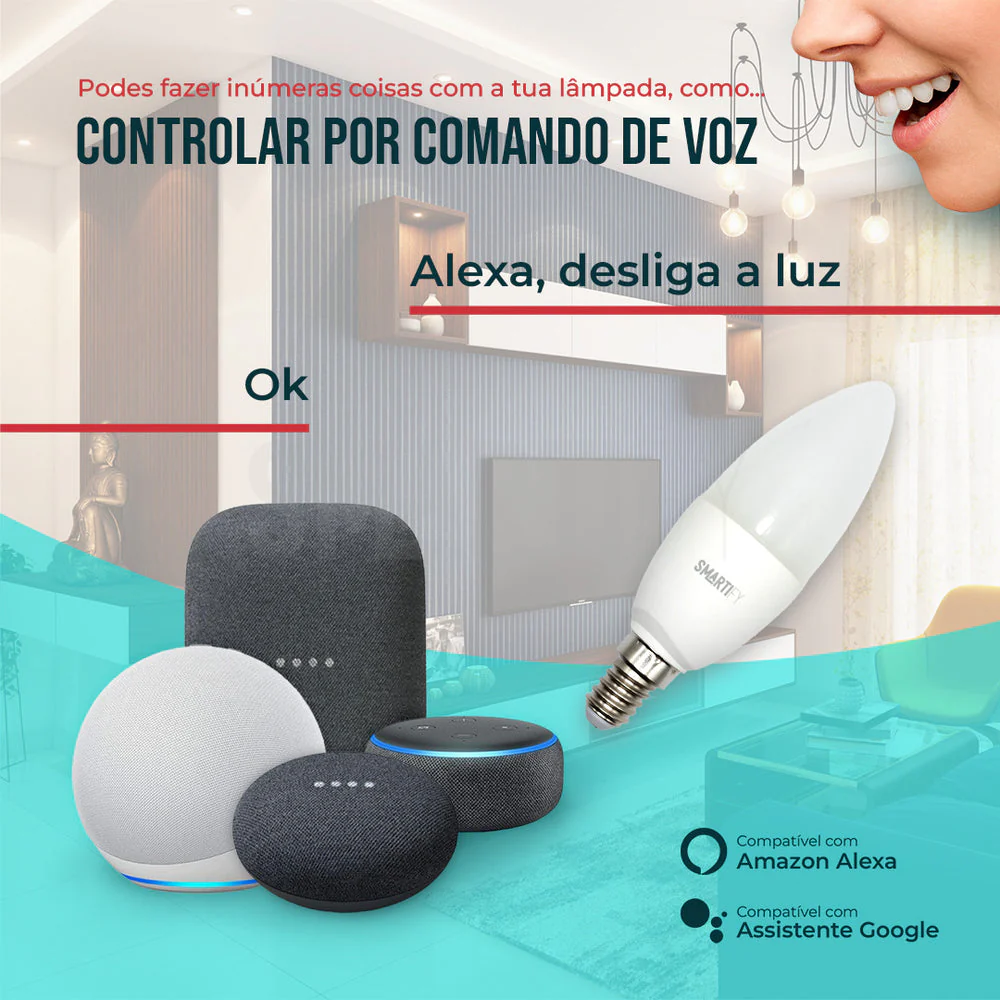 Lâmpada LED RGB - CCT (Cores + Branco) E14 Smart Zigbee Smartify - Image 7