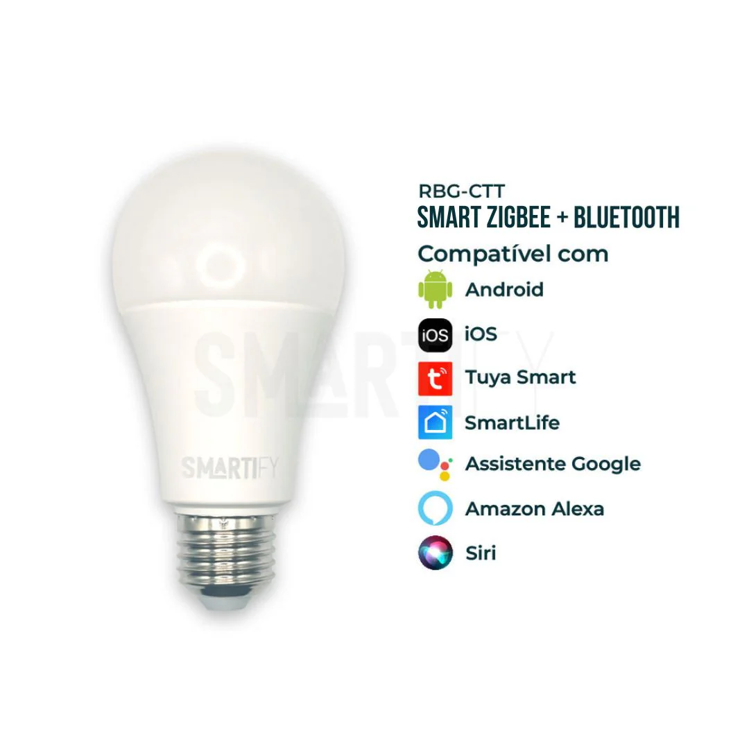 Lâmpada LED RGB - CCT (Cores + Branco) E27 Smart Zigbee Smartify - Image 3