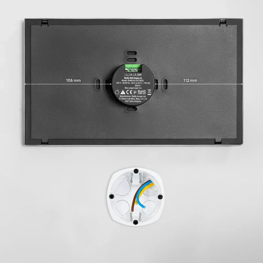 Shelly Painel tátil com ecrã 10.1" em Preto WiFi Bluetooth - Wall Display XL - Image 6