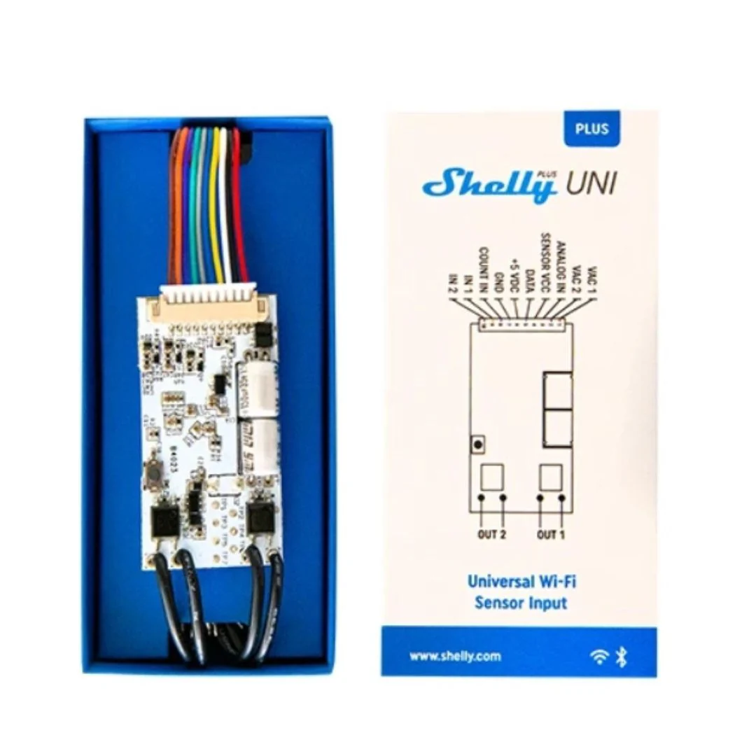 Shelly Plus Uni - Módulo inteligente WiFi para automação de baixa tensão - Image 3