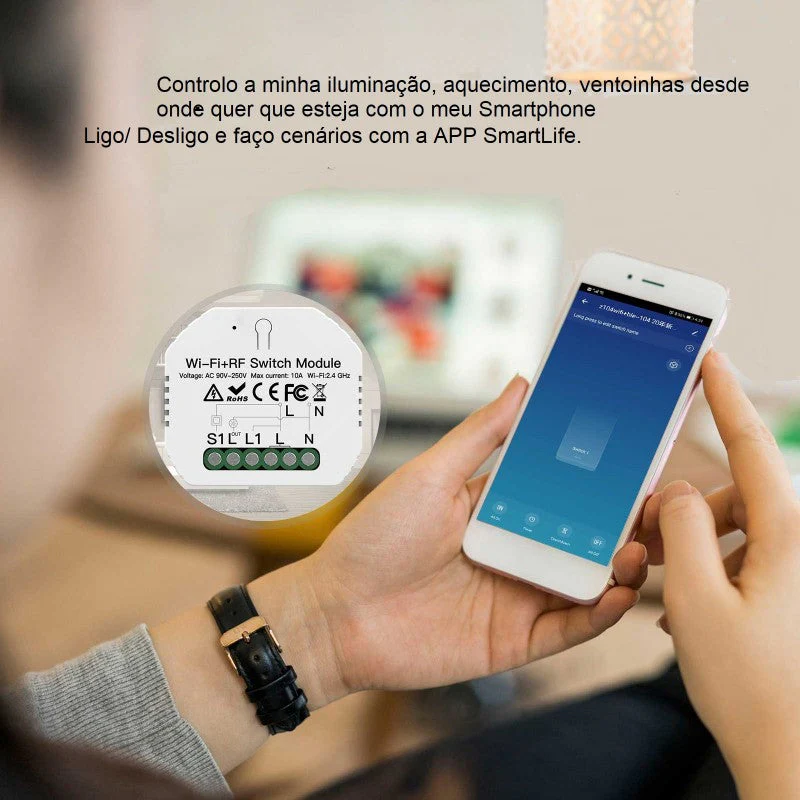 Moes Módulo Interruptor de 1 Canal - Smart WiFi + RF433 - Image 3