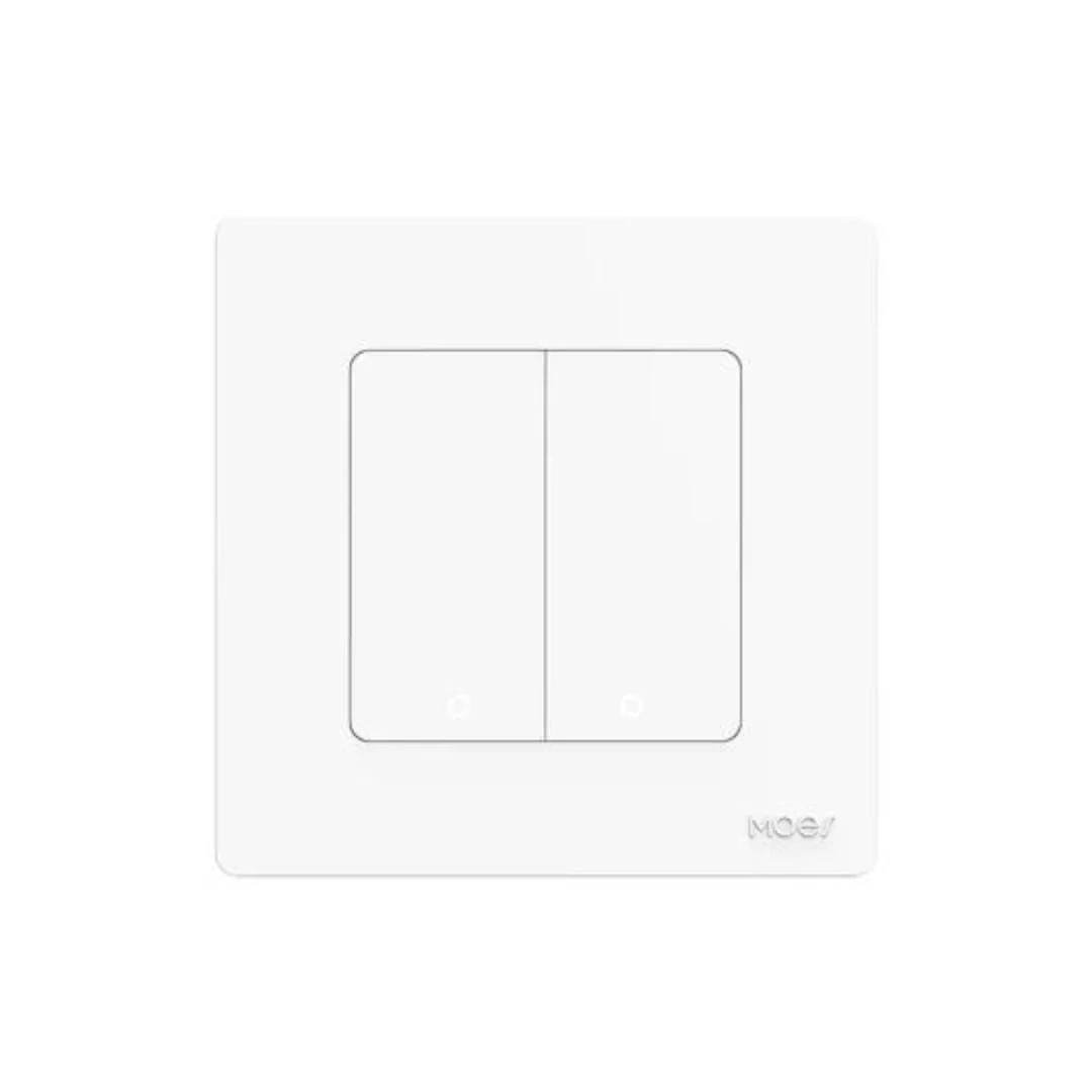 MOES Interruptor de 2 Botões Zigbee - Série Star Ring