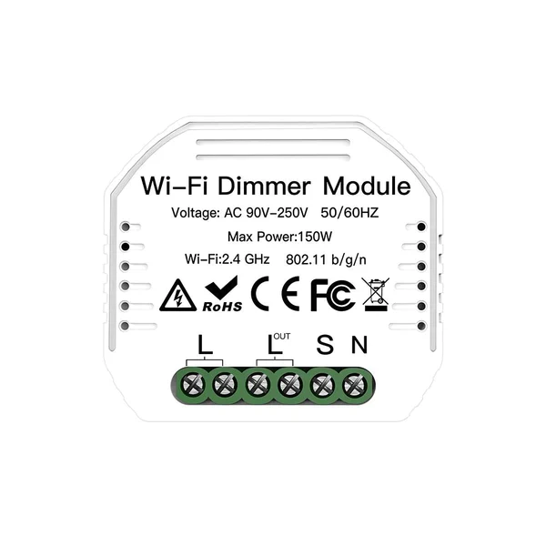 Moes Módulo de Interruptor de 1 Canal Dimmer - Smart WiFi - Image 2