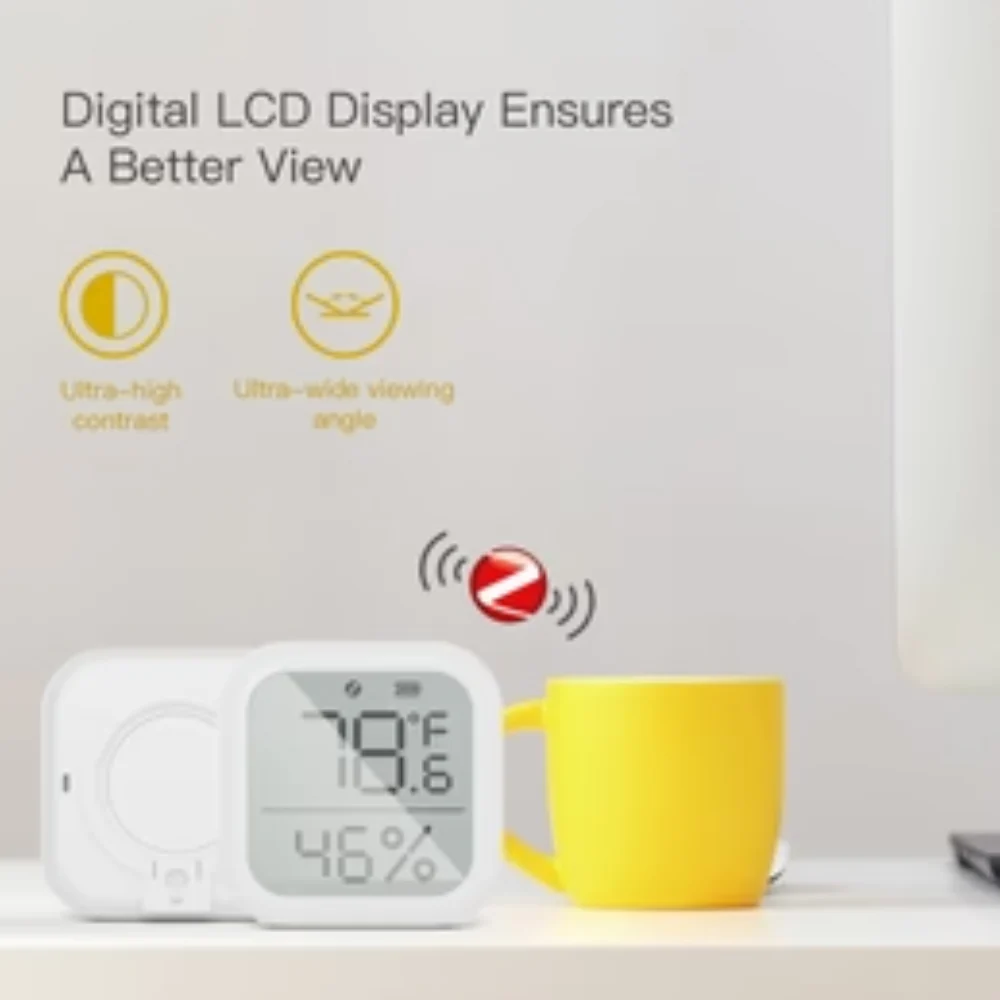 Moes Sensor de temperatura e humidade com ecrã Smart Zigbee - Image 2