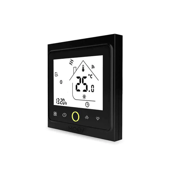 Moes Controlador Inteligente para Piso Radiante Elétrico Zigbee Preto