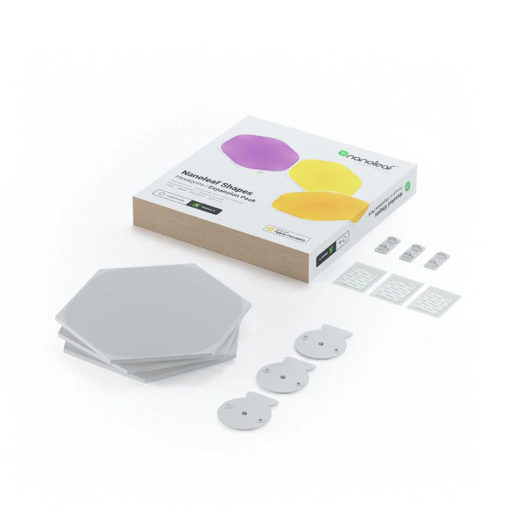 Nanoleaf Hexágonos Pack extensão com 3 painéis em Branco - Image 2