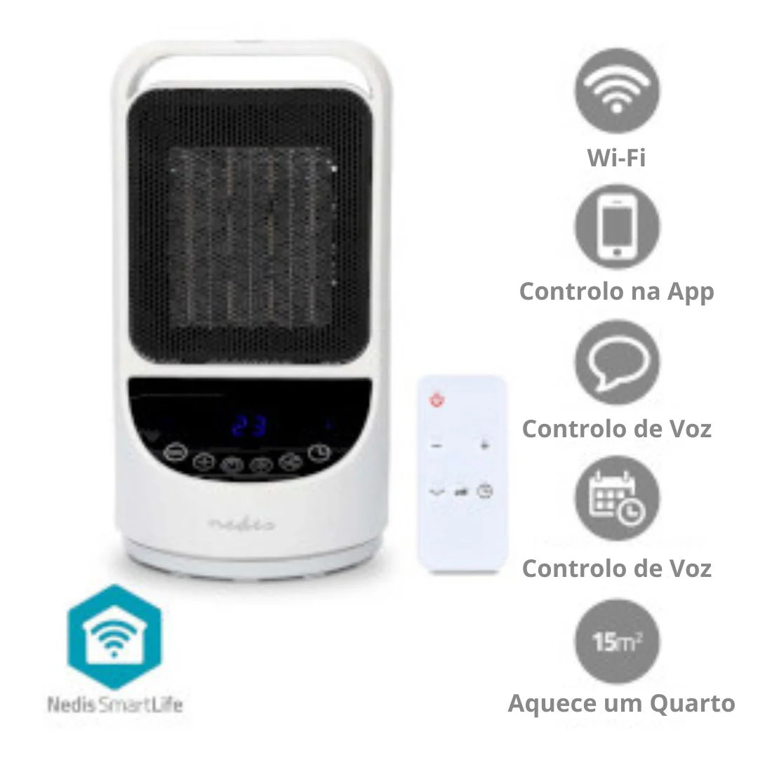 Nedis Aquecedor com Ventilador de Cerâmica Inteligente Smart WiFi - HTFA22WTW - Image 5