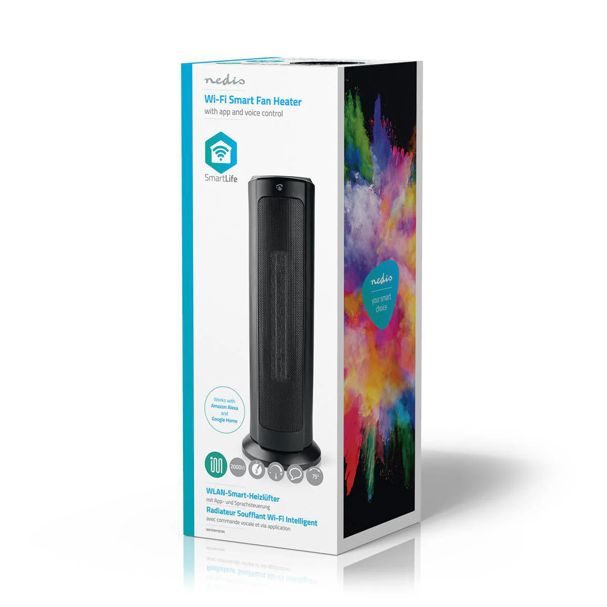 Nedis Aquecedor e Ventilador Eléctrico Inteligente Wifi - Image 6