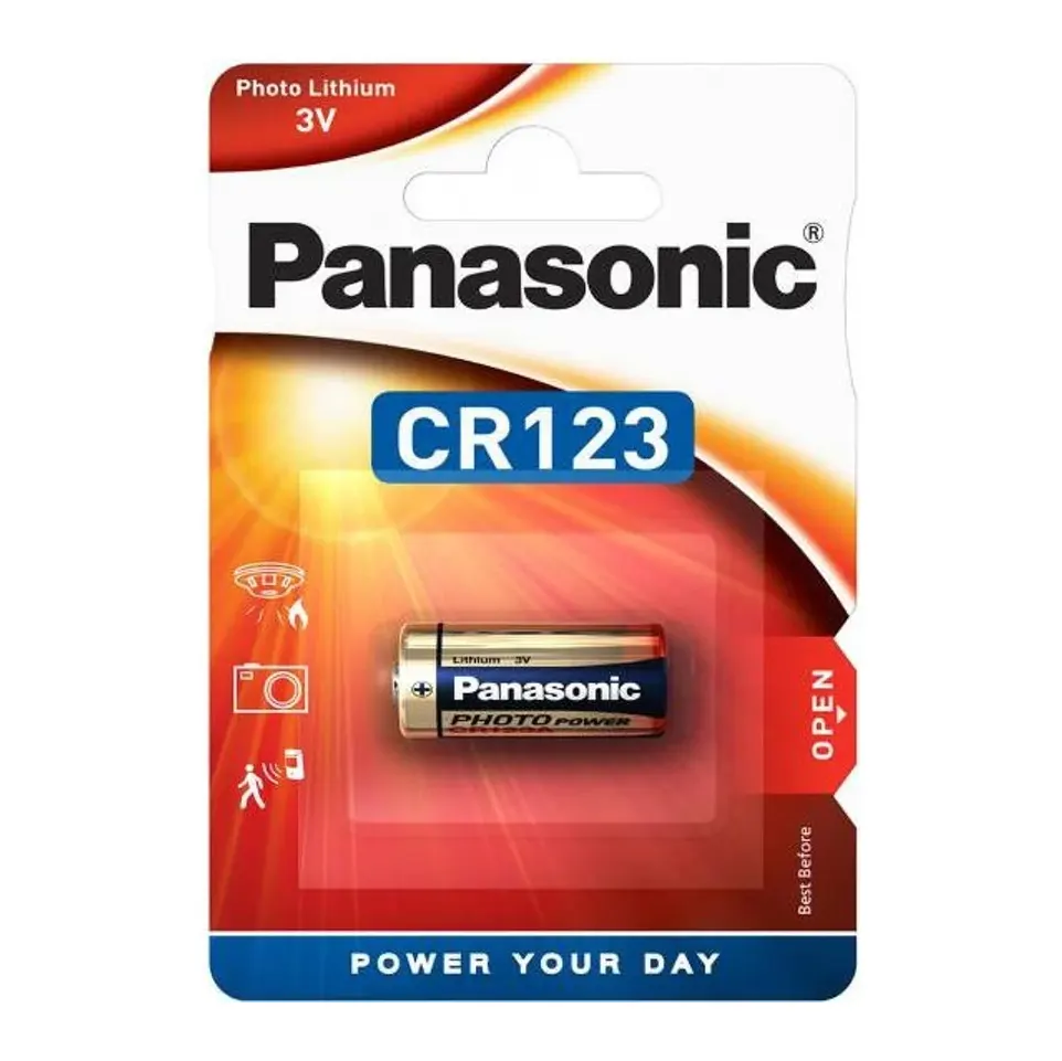 Panasonic CR123 Bateria de lítio 3V