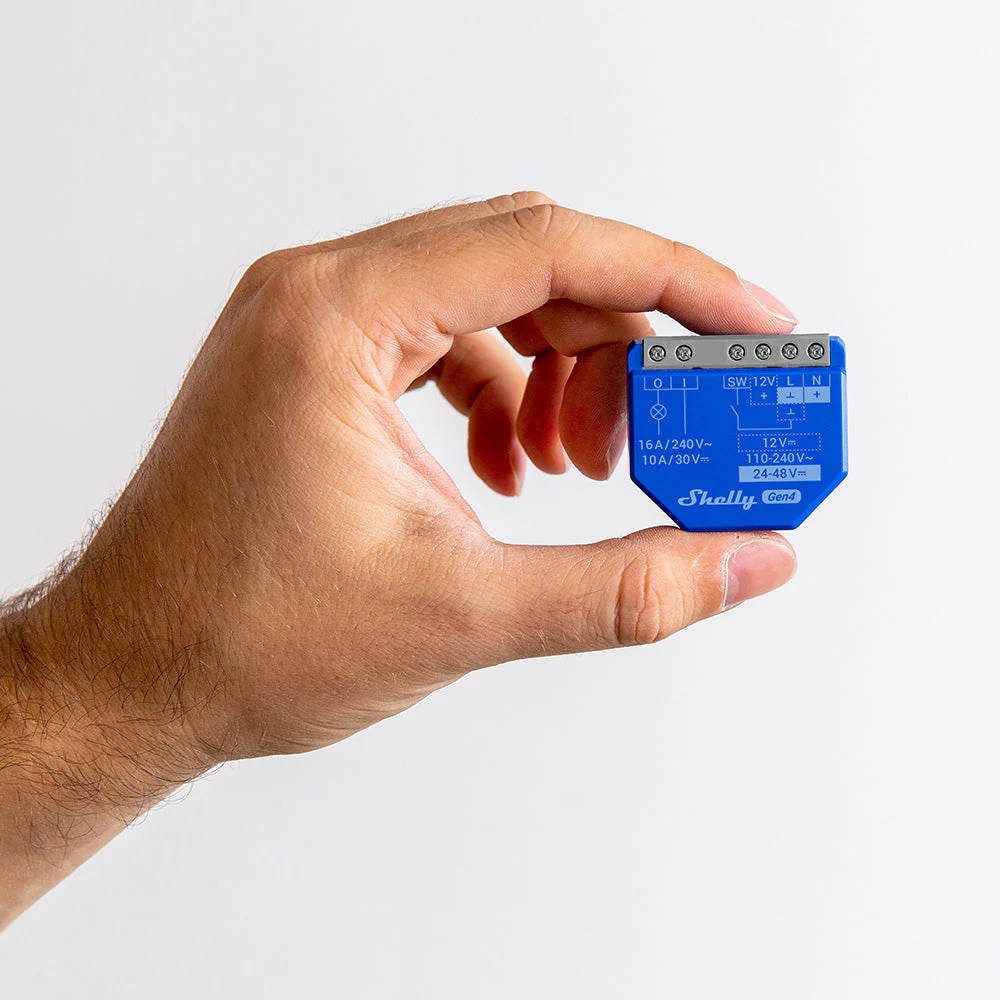 Shelly 1 Gen4 - Módulo para Interruptor 1 botão ou Portão de Garagem 16A WiFi/BT/Zigbee - Image 3