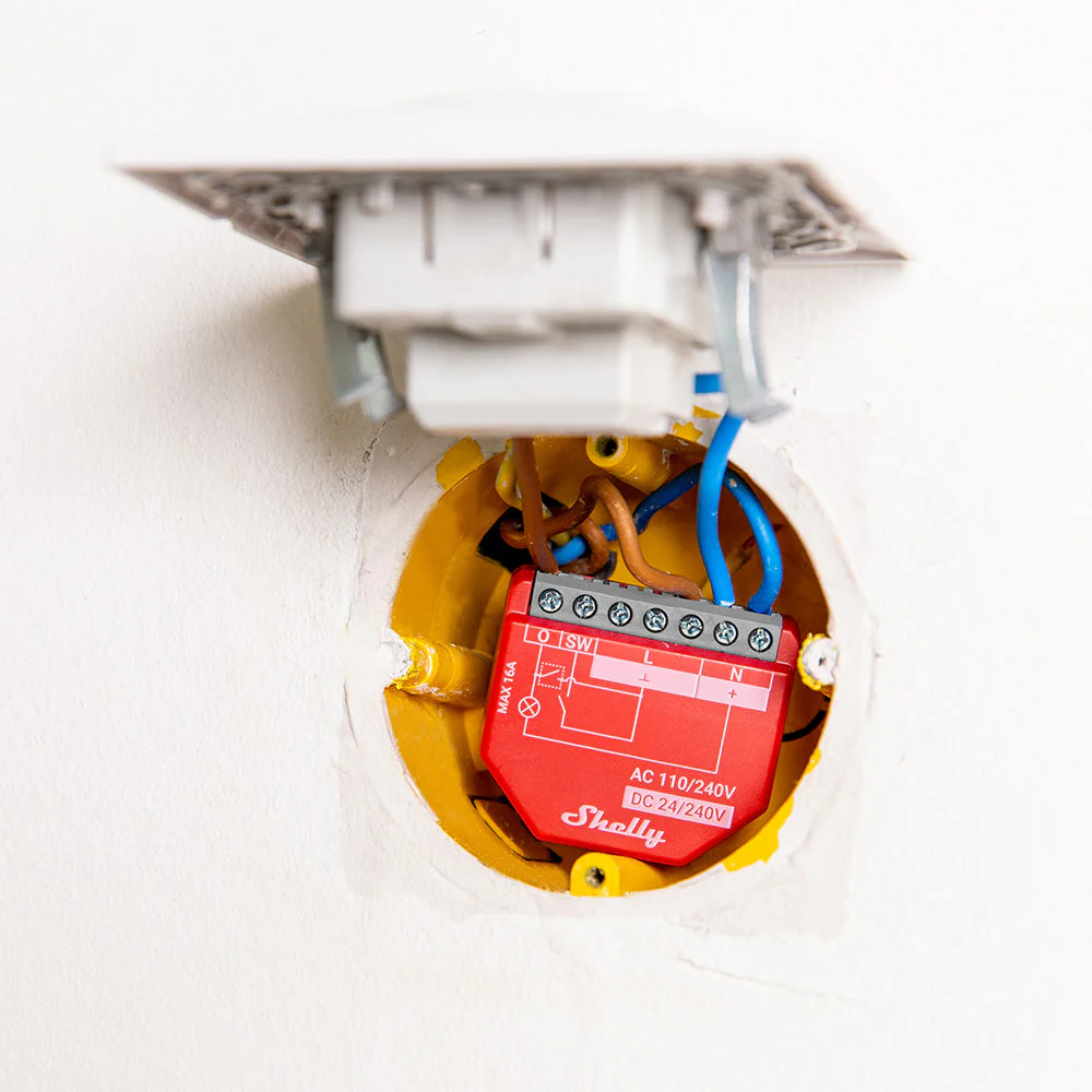 Shelly 1PM Gen4 - Módulo para Interruptor 1 botão ou Portão de Garagem 16A WiFi/BT/Zigbee - Image 4