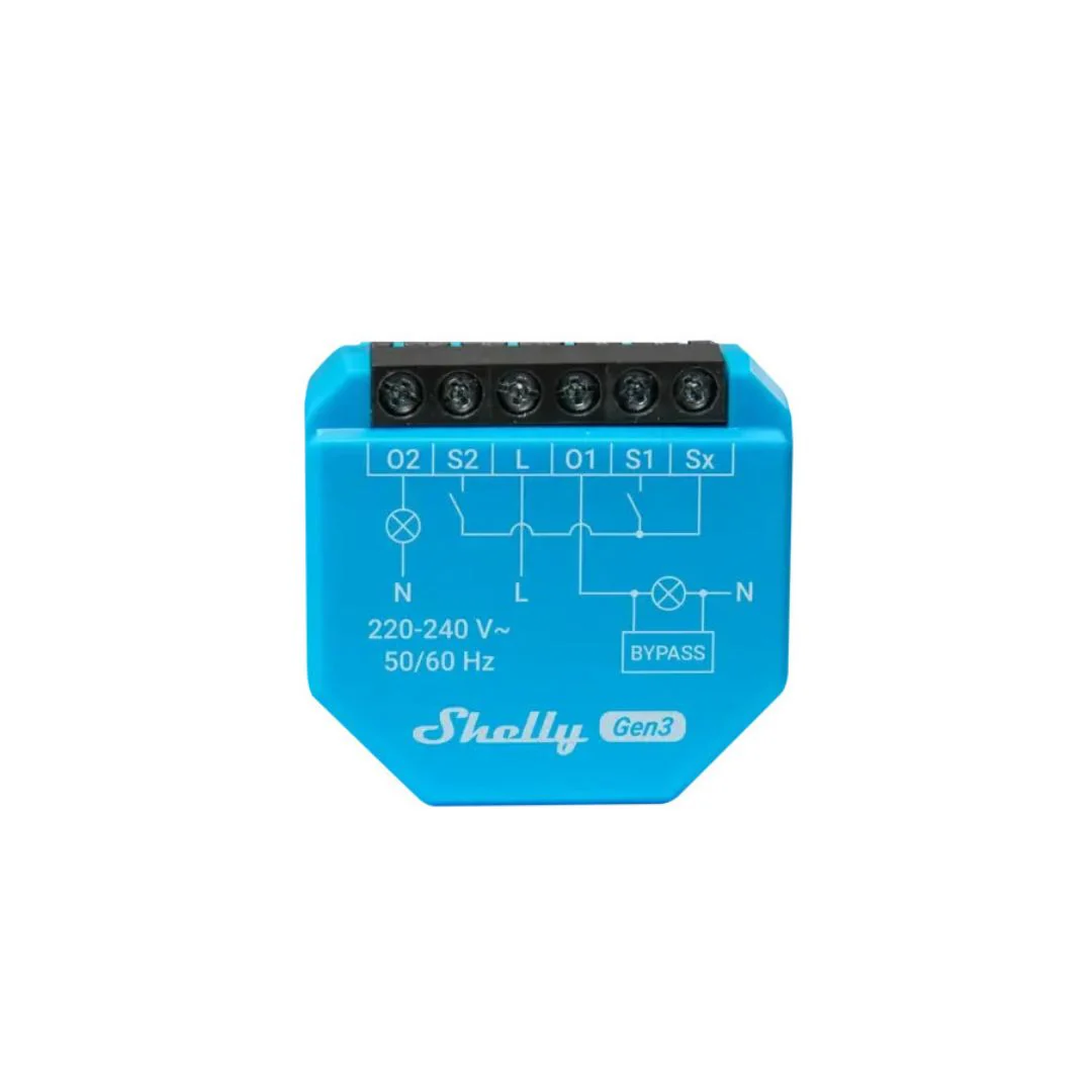 Shelly 2L Gen3 – Módulo Interruptor para Automação WiFi 2 Canais Sem Neutro - Image 2