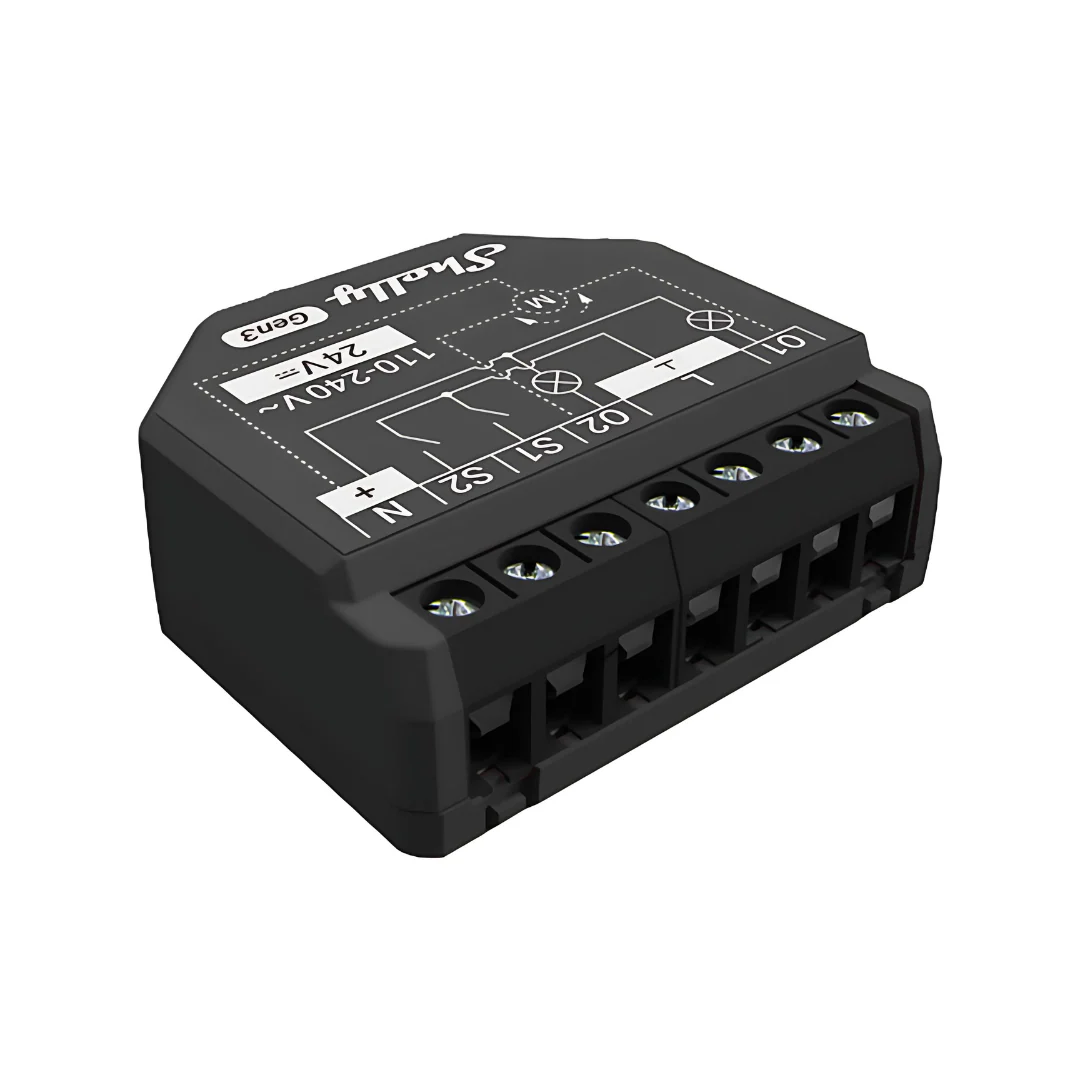 Shelly 2PM Gen3 - Módulo para Estores e Interruptores de 2 canais WiFi/BT