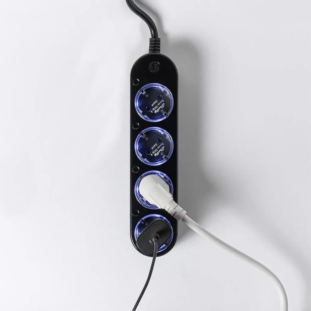Shelly Extensão Inteligente Multiprotocolo com 4 Tomadas e Medição Individual 1,5m -Shelly Power Strip 4 Gen4 Black em Preto - Image 11