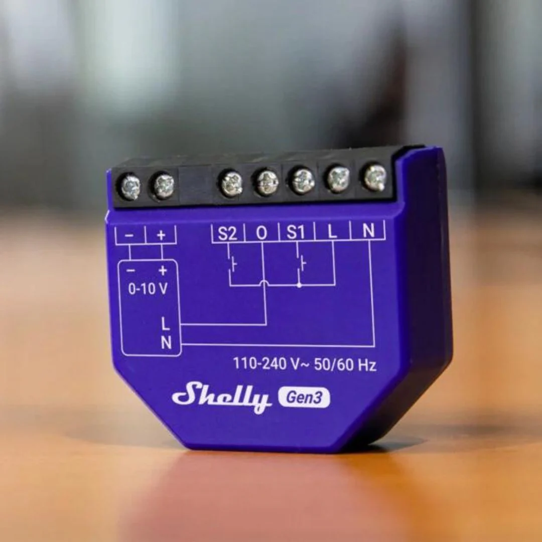 Shelly Dimmer 0/1-10V PM Gen3 - Módulo controlador inteligente WiFi - Image 3