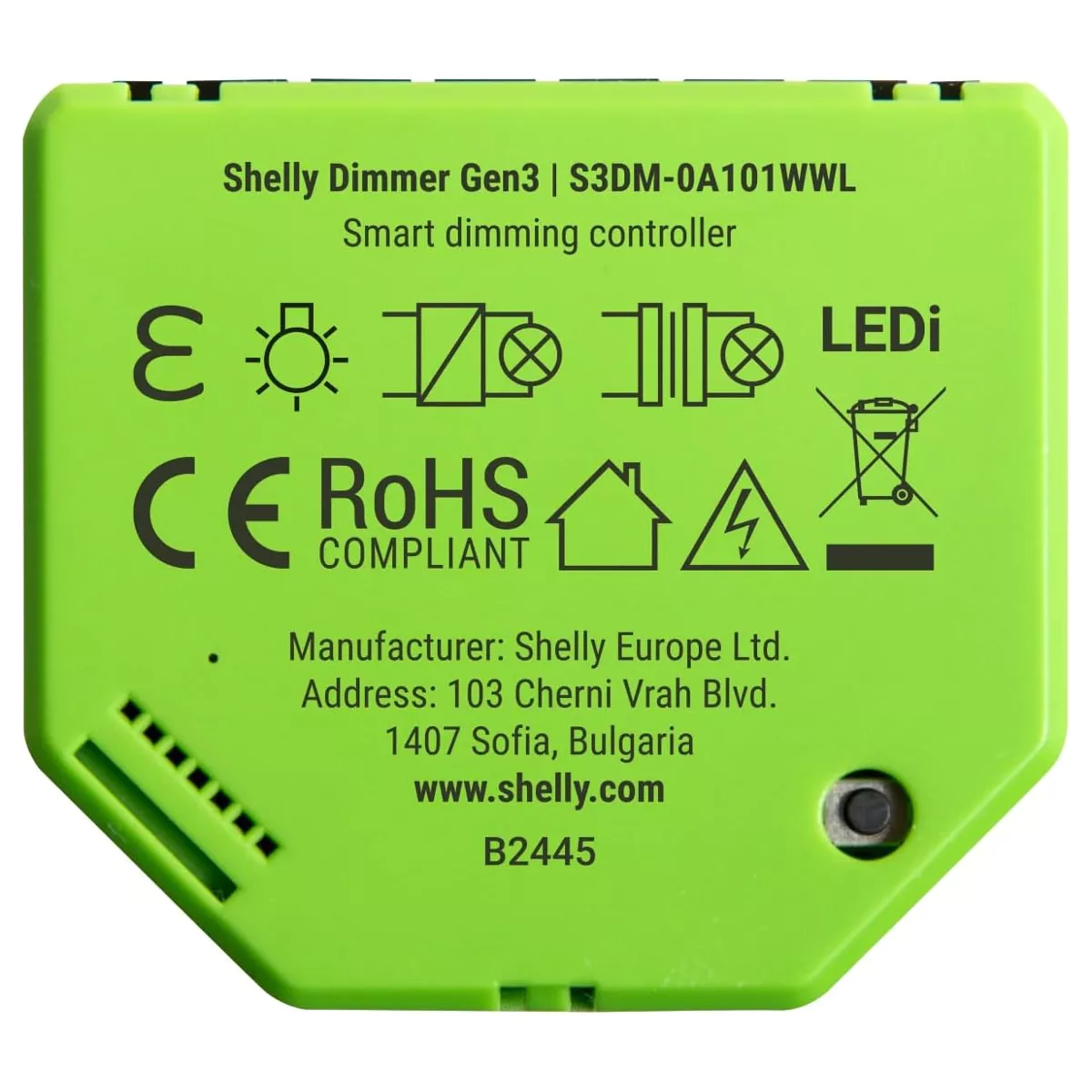 Shelly Dimmer Inteligente WiFi p/ Iluminação (Instalação sem Neutro com Shelly bypass) - Shelly Dimmer Gen3 - Image 6
