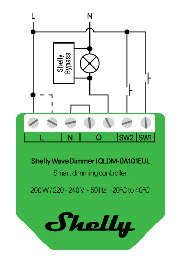 Shelly Dimmer Inteligente Z-Wave Plus LR 200W p/ Iluminação - Shelly Wave Dimmer LR - Image 7