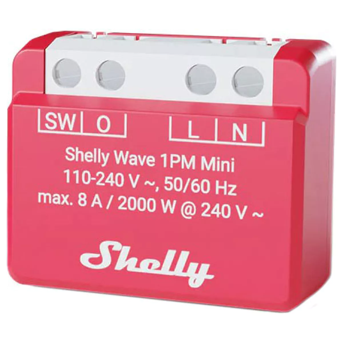 Shelly Mini interruptor Z-Wave 8A c/ medição - Shelly Wave 1PM Mini LR - Image 2